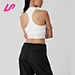 white high neck tank top